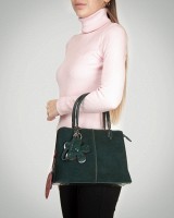 Женская замшевая сумка ALEX RAI 385 green