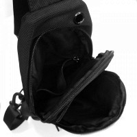 Мужская тканевая сумка-слинг Lanpad 83029 black