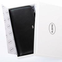 Женский кожаный кошелек Classik  DR. BOND WN-23-21 black