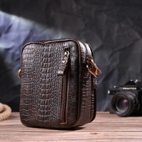 Мужская кожаная сумка через плечо Vintage 21300 