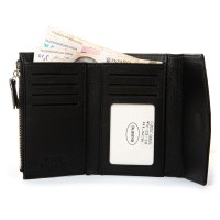 Женский кожаный кошелек Classik  DR. BOND WN-23-18 black