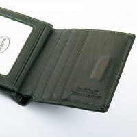 Женский кожаный кошелек Bright DR. BOND WS-33 green