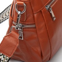 Женская кожаная сумка классическая ALEX RAI 2048-9 camel