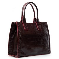 Женская кожаная сумка через плечо ALEX RAI 8804 bordo