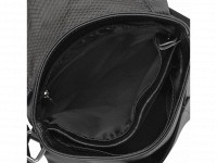 Кожаная мужская сумка через плечо  черная Tiding Bag A25F-9913A