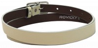 Кожаный женский ремень  2 см Rovicky белый