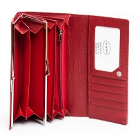Женский лаковый кожаный кошелек PE DR. BOND PEW1-V red