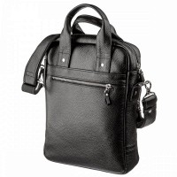 Мужская кожаная черная сумка SHVIGEL 11167