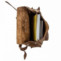 Кожаный коричневый рюкзак SHVIGEL13948