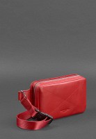 Кожаная поясная сумка Dropbag Mini красная BN-BAG-6-RED