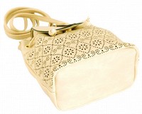 Женская бежевая сумка TRAUM из кожзама 7236-22