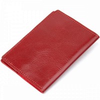 Кожаная обложка для паспорта GRANDE PELLE 11480 Красный