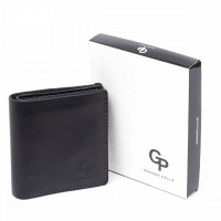 Мужское кожаное портмоне GRANDE PELLE 11329 Черное