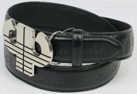 Мужской кожаный ремень под джинсы Skipper 100268