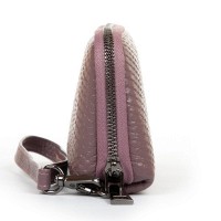 Женская кожаная косметичка Cosmetic 60095-12 purple