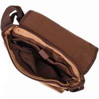 Мужская тканевая сумка через плечо для ноутбука 13" Vintage 22201 