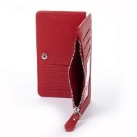 Женский кожаный кошелек Classik  DR. BOND WN-23-16 red