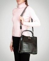 Женская кожаная сумка через плечо ALEX RAI 9701 black