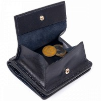 Мужское кожаное портмоне GRANDE PELLE 11332 Синее