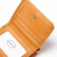 Женский кожаный кошелек Bright DR. BOND WS-403 yellow