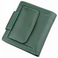 Женский тёмно-зелёный кошелёк из натуральной кожи ST Leather 18959