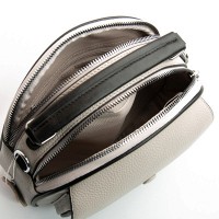 Женский молодежный кожаный клатч ALEX RAI 29052 pale grey