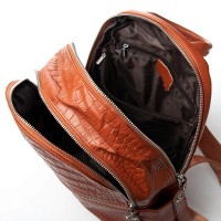 Женский кожаный рюкзак ALEX RAI 95518-9 camel