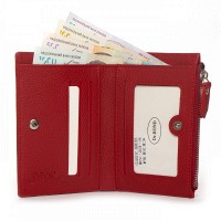 Женский кожаный кошелек Classik  DR. BOND WN-23-8 red