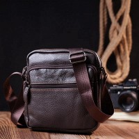 Мужская кожаная сумка через плечо Vintage 20687 