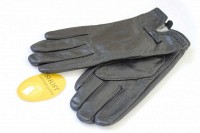 Женские кожаные перчатки Shust Gloves чёрные 368s1 S