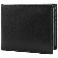 Мужской кожаный кошелек и картхолдер набор Smith & Canova 28652 (Black)