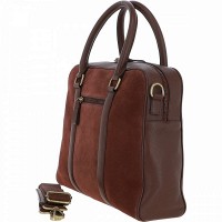 Мужская кожаная сумка Ashwood Winston Tan (Рыжий)