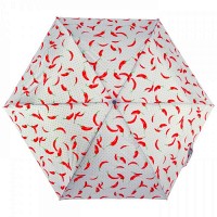 Механический женский зонт Fulton Superslim-2 L553 Hot Chilies (Горячие чили)