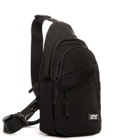 Мужская тканевая сумка-слинг Lanpad 83045 black бол