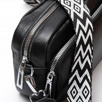 Женский молодежный кожаный клатч ALEX RAI 3803 black