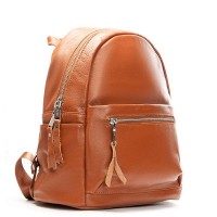 Женский кожаный рюкзак ALEX RAI 8635-9  camel