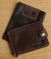 Кожаный зажим для купюр SHVIGEL 13786
