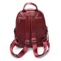 Женский кожаный рюкзак ALEX RAI 95518-9 bordo