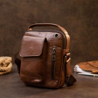 Мужская кожаная сумка через плечо Vintage 20414 