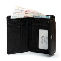 Женский кожаный кошелек Bright DR. BOND WS-31 black