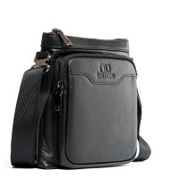 Мужская кожаная сумка через плечо BRETTON 4014-5 black