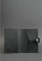 Кожаная обложка для паспорта BlankNote 3.0 черная BN-OP-3-G
