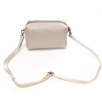 Женский молодежный кожаный клатч ALEX RAI 60072 pale grey