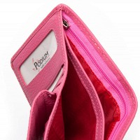 Женский кожаный кошелек Bright DR. BOND WS-415-1 plum-red