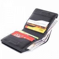 Мужское кожаное портмоне GRANDE PELLE 11329 Черное