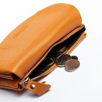 Женский кожаный кошелек Bright DR. BOND WS-239 yellow