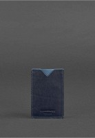 Кожаный кард-кейс BlankNote 8.0 темно-синий bn-kk-8-navy-blue