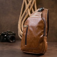 Мужская сумка слинг из кожзаменителя Vintage 20561