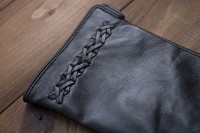 Женские сенсорные кожаные перчатки Shust Gloves 942s1
