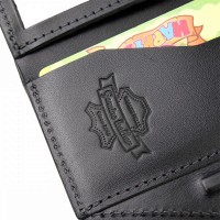 Мужской кожаный кошелек GRANDE PELLE 11336 Черный